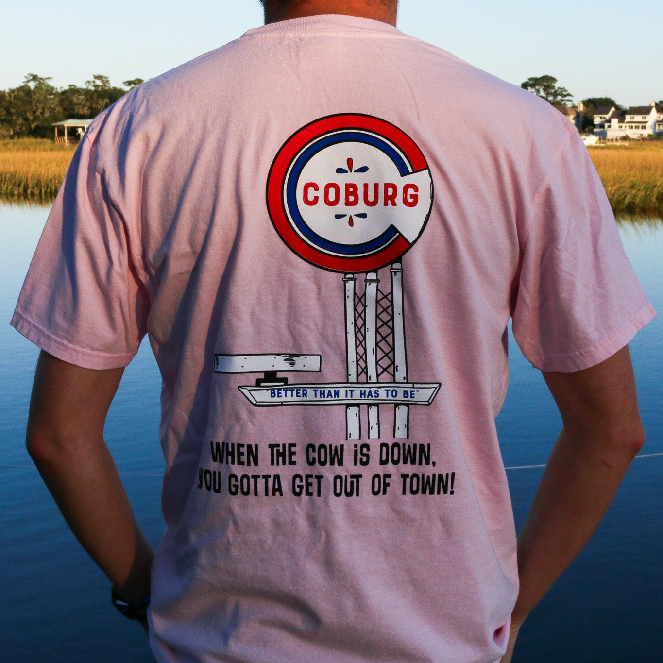Baby Pink 'Get Out Of Town' T-shirt