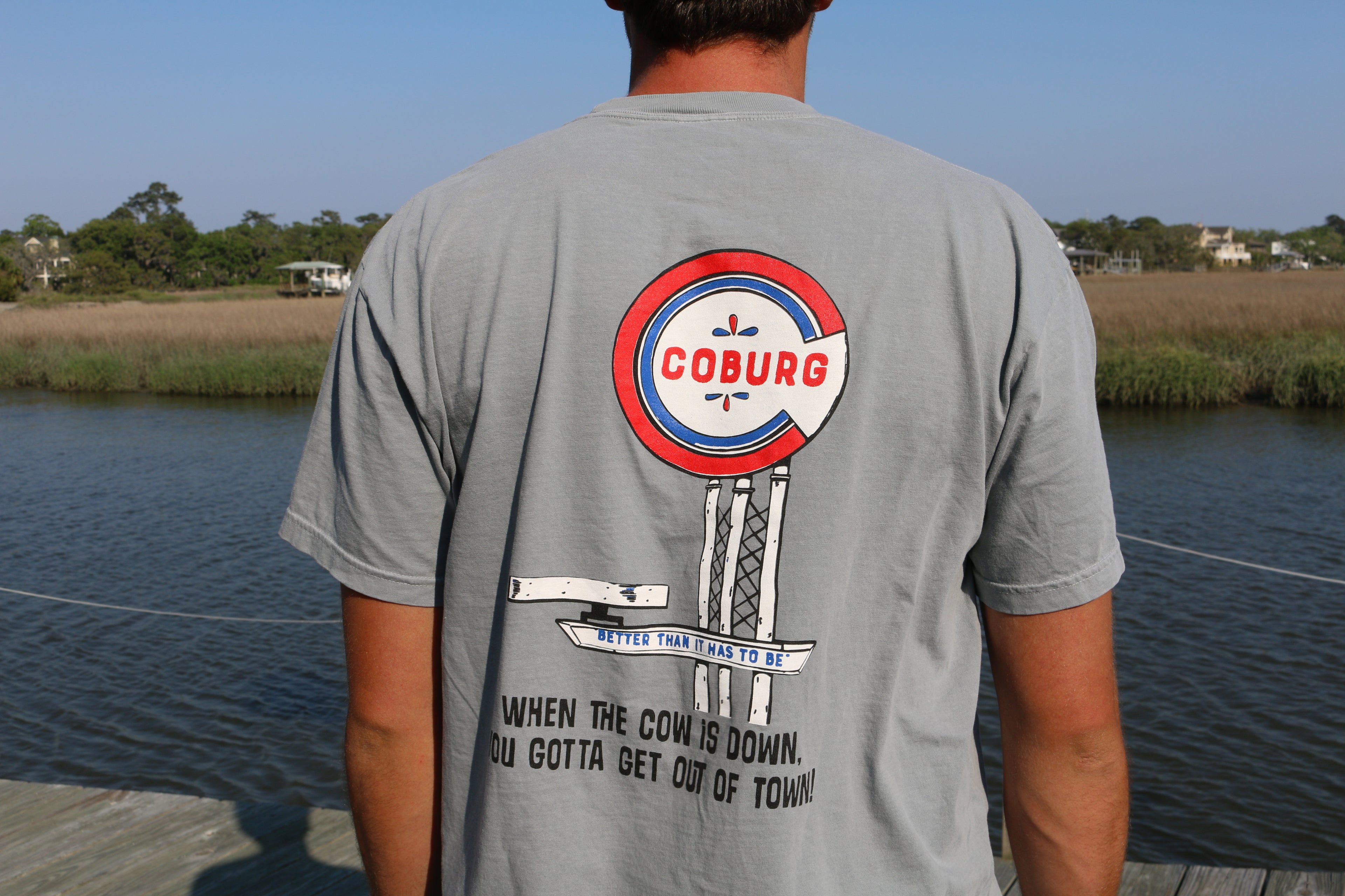 Gray 'Get Out Of Town' T-shirt