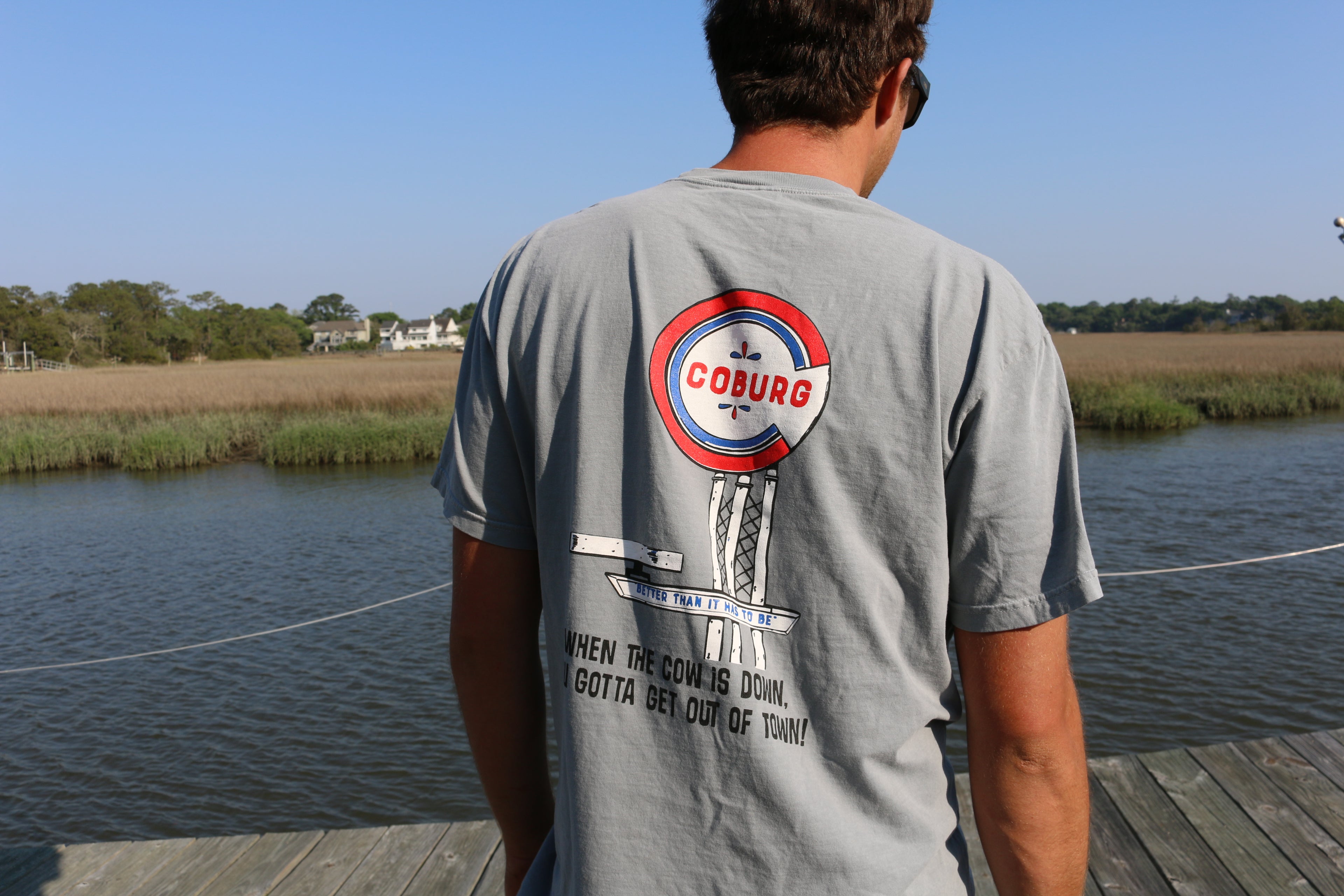 Gray 'Get Out Of Town' T-shirt
