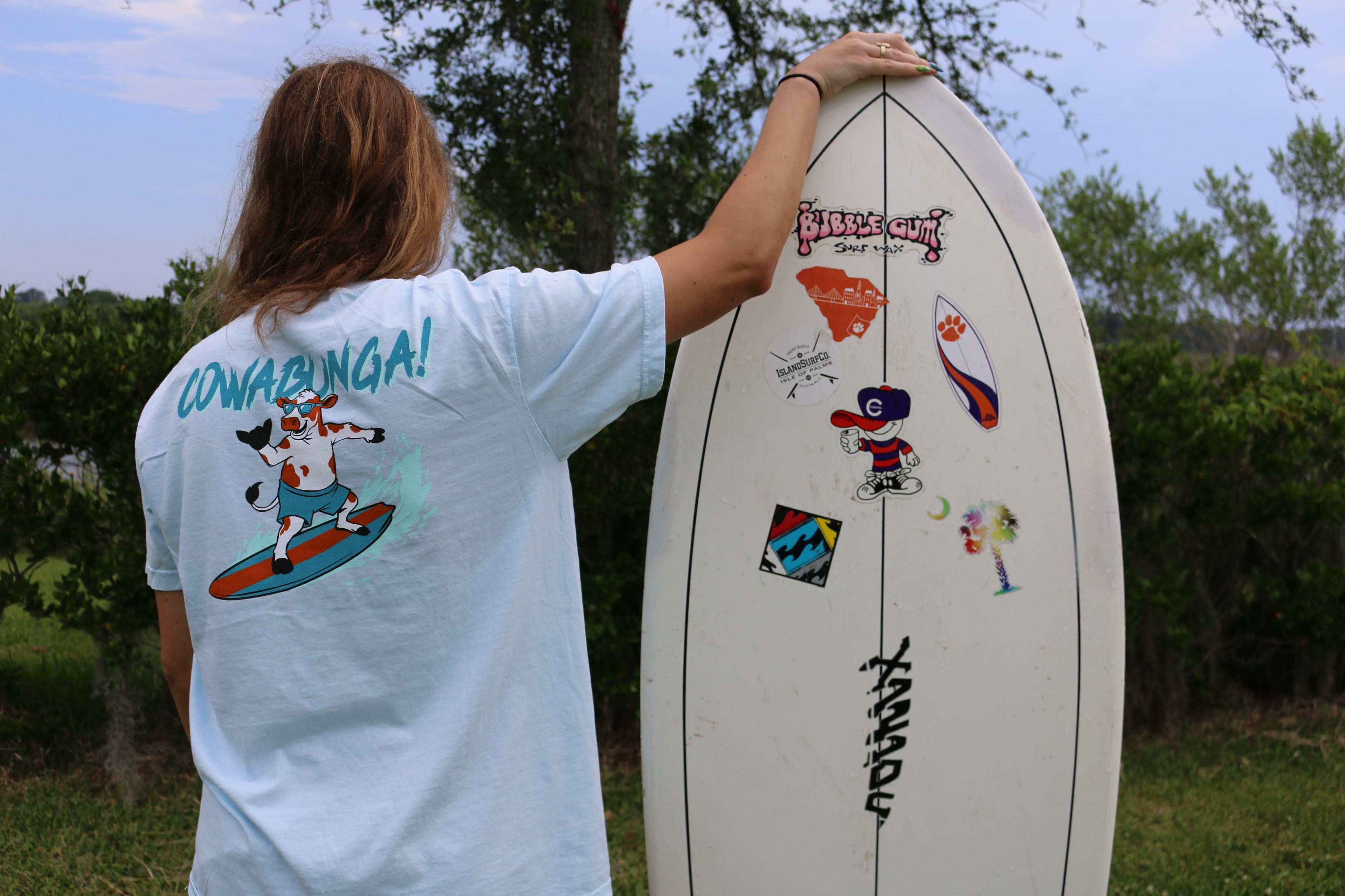 Chambray 'Cowabunga' T-Shirt