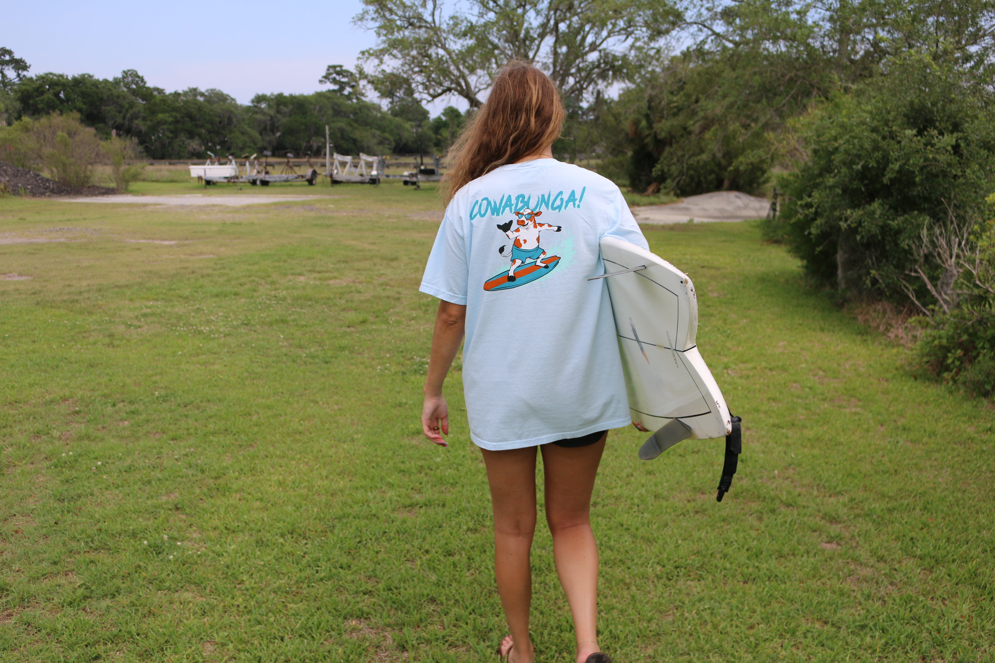 Chambray 'Cowabunga' T-Shirt